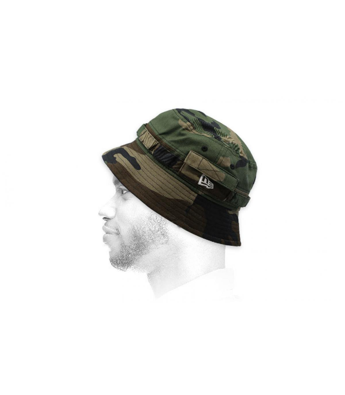 Bob Camo New Era Bucket Explorer NE woodland camo